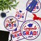 Graduation Party Supplies Kit Serves 50 - Graduation Party Red and Blue Class of 2026 Tableware Disposable Dinner Plates Dessert Plates and Napkins for Congrats Grad Party Decorations